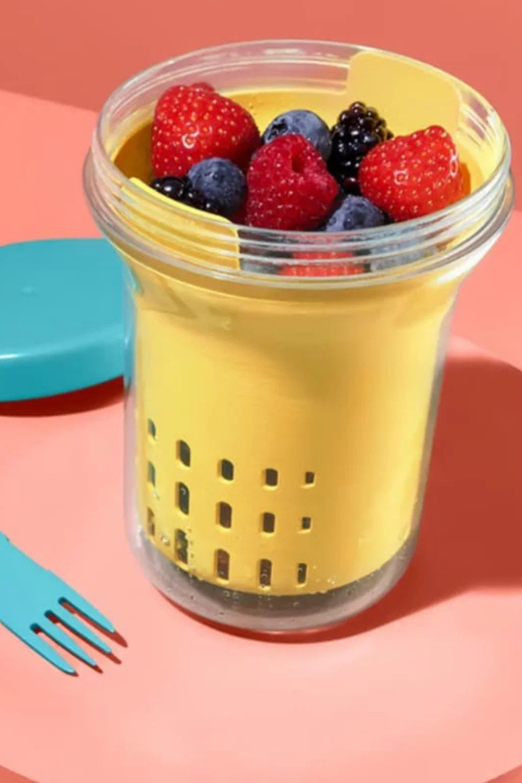 Tchibo Fruit And Salad Box Yellow And Turquoise