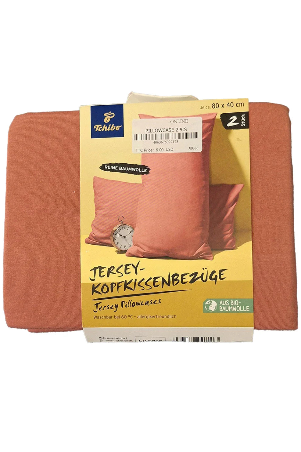 Tchibo Jersey Pillowcases Pack Of Two