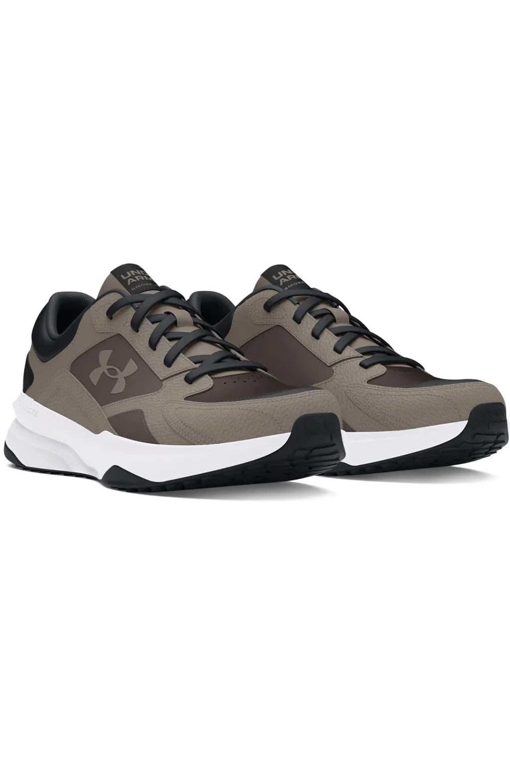 Under Armour UA Edge Leather Brown Training Shoes