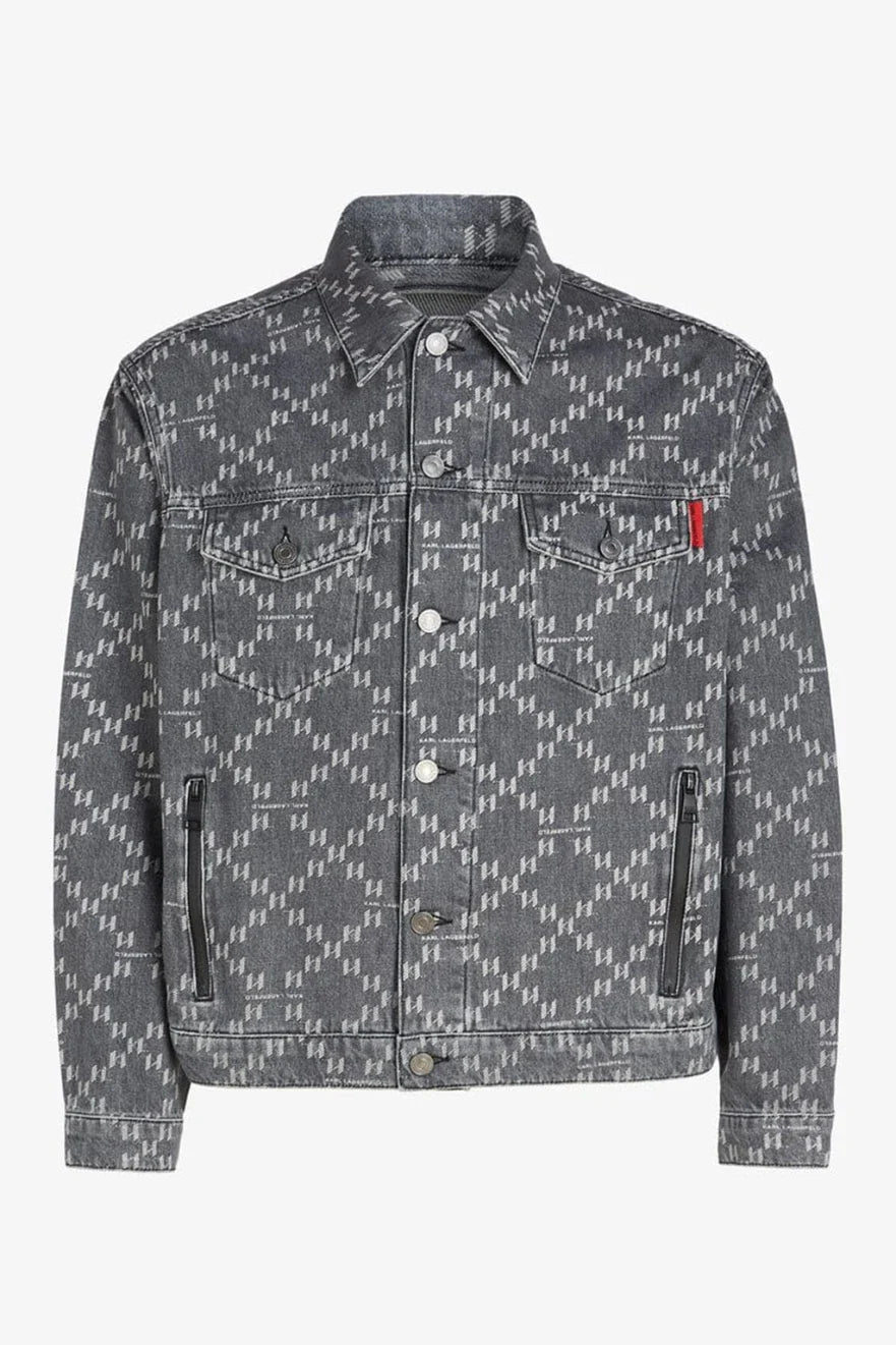 Karl Lagerfeld Black Denim Jacket 