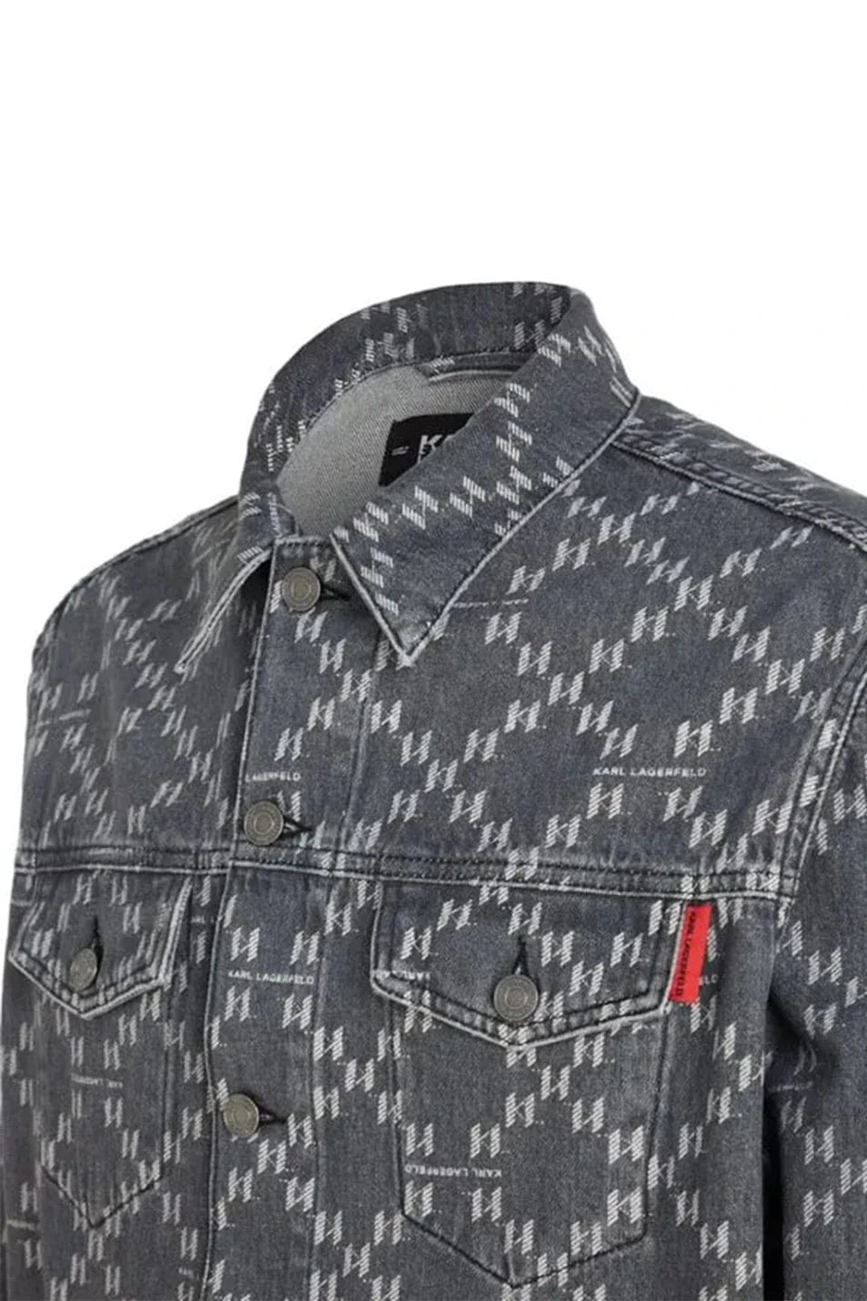 Karl Lagerfeld Black Denim Jacket 