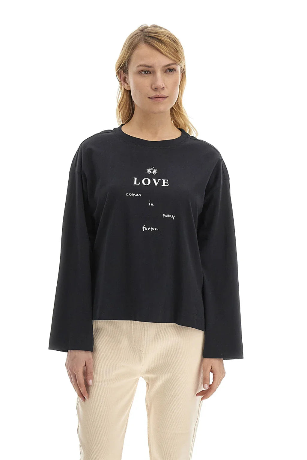 La Martina Women Peached Cotton Sweatshirt