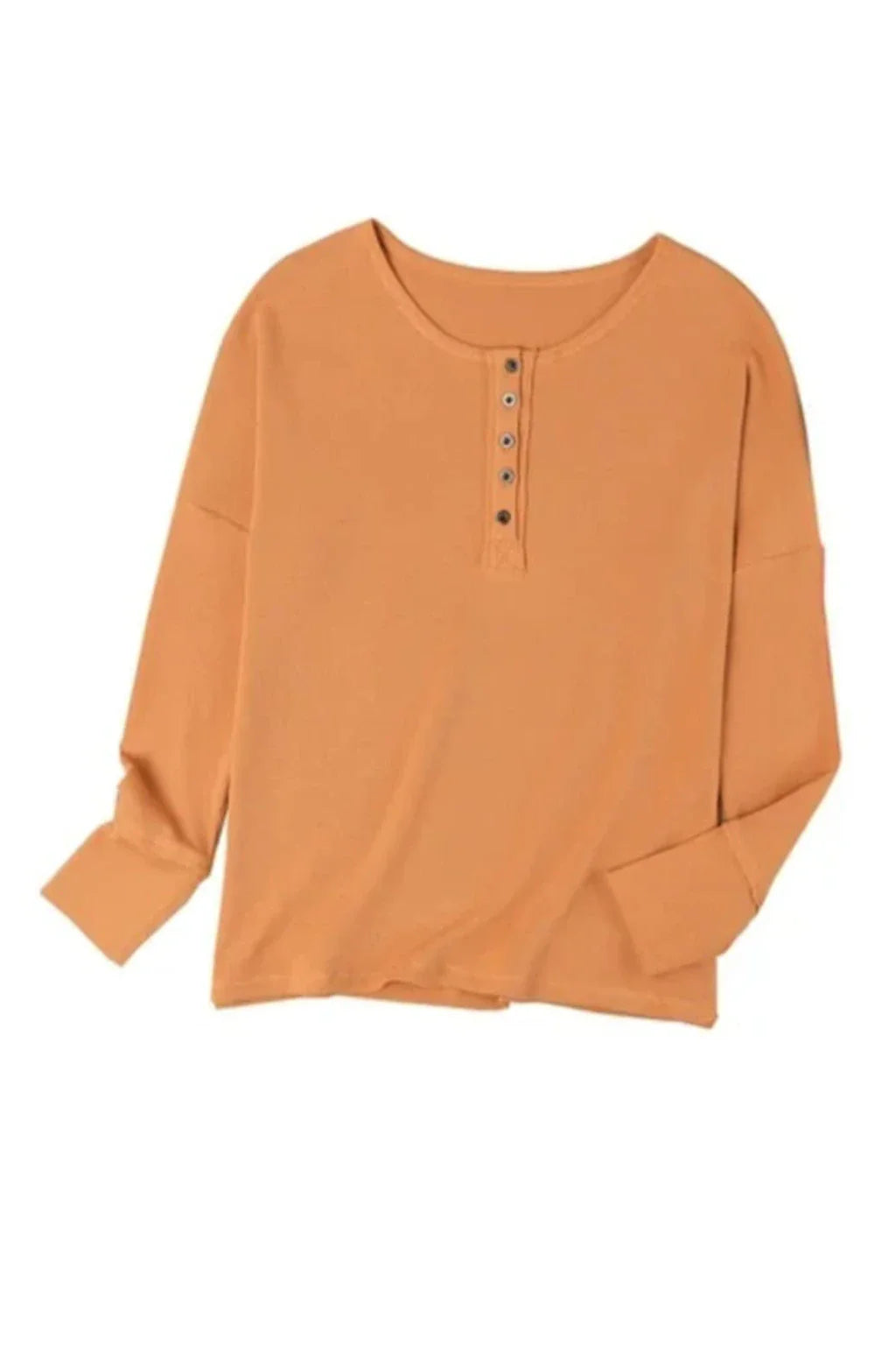 Solid Long Sleeve Oversized V Neck Top Womens Casual Sweatshirt