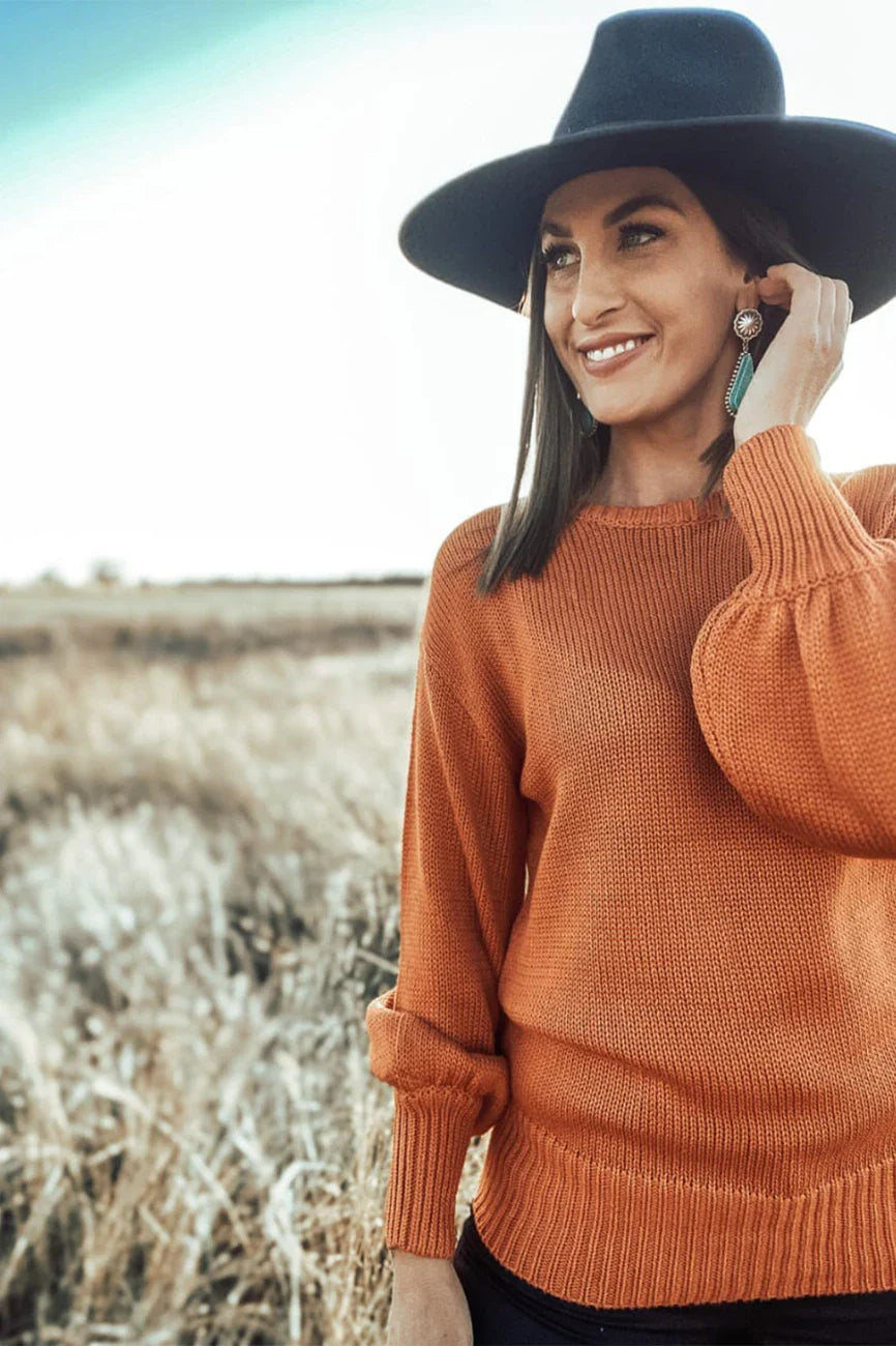 Knitwear Burnt Ladies Nicola Sweater 