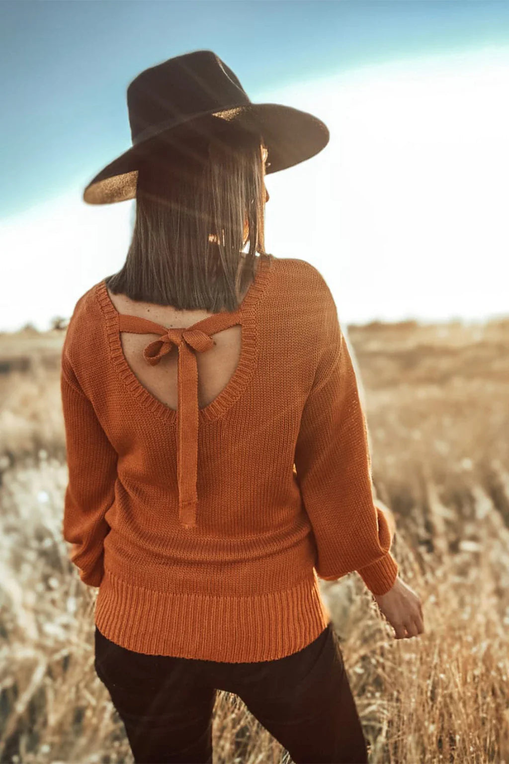 Knitwear Burnt Ladies Nicola Sweater 