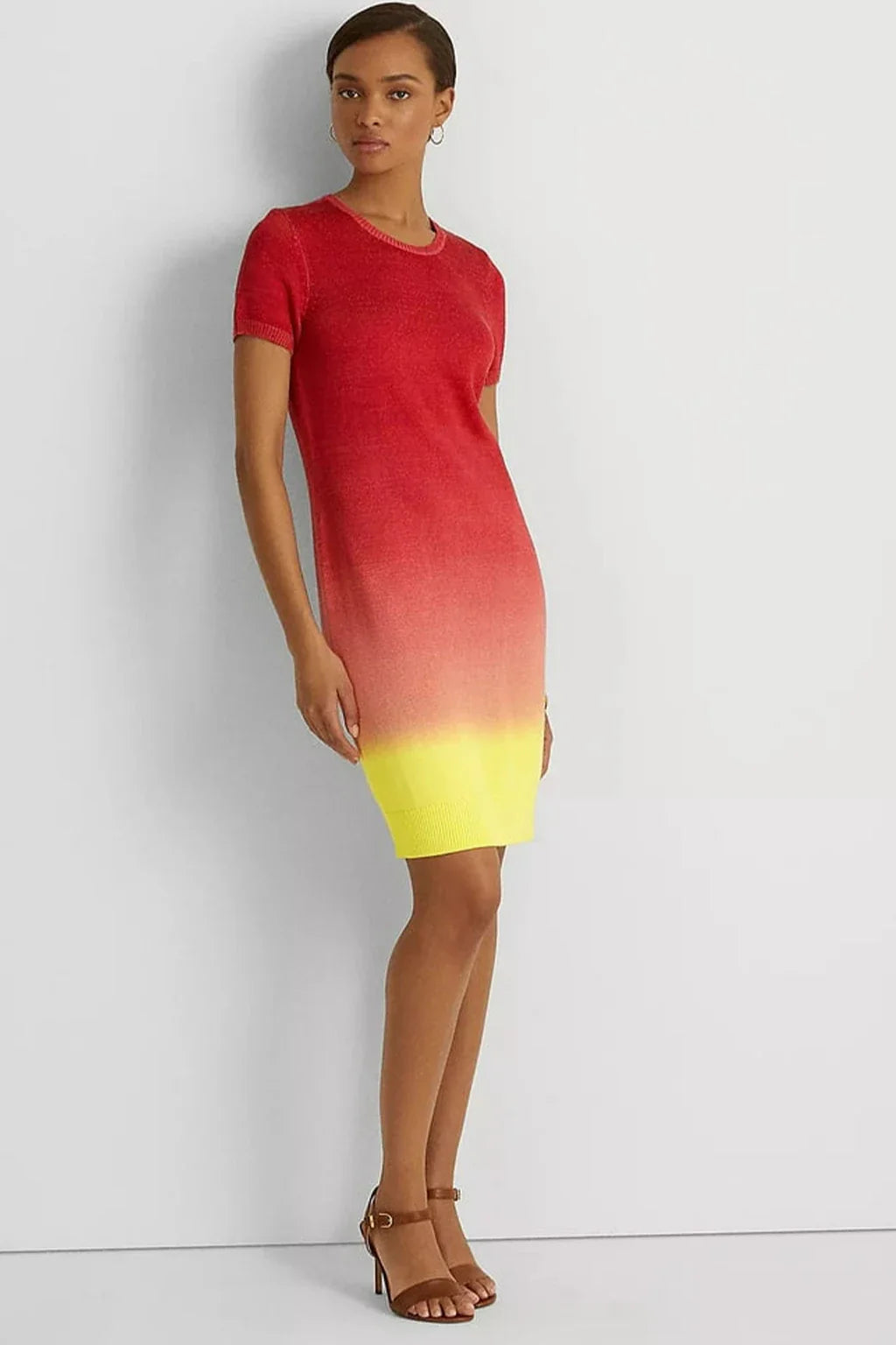 Lauren Ralph Lauren Womens Dip Dyed Jersey Dress