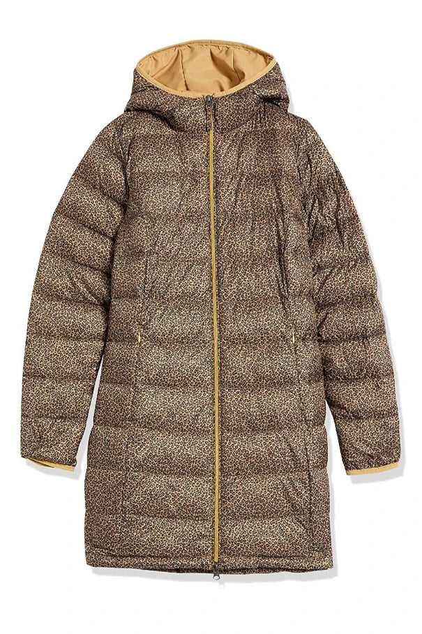 Womens Lightweight Water Resistant Hooded Puffer Coat