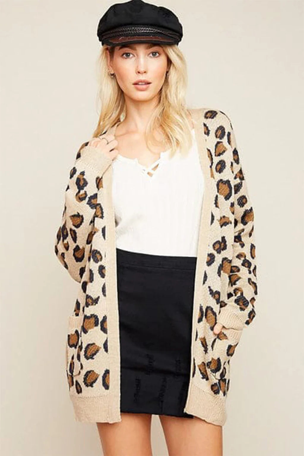 The Sarita Leopard Print Cardigan