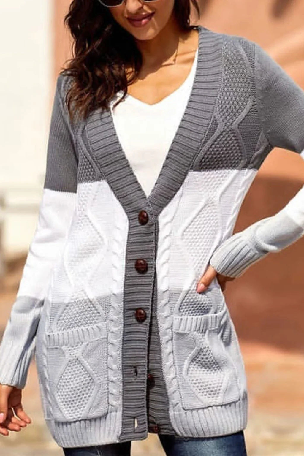 Long Sleeve Sweater Knitted Cardigan 