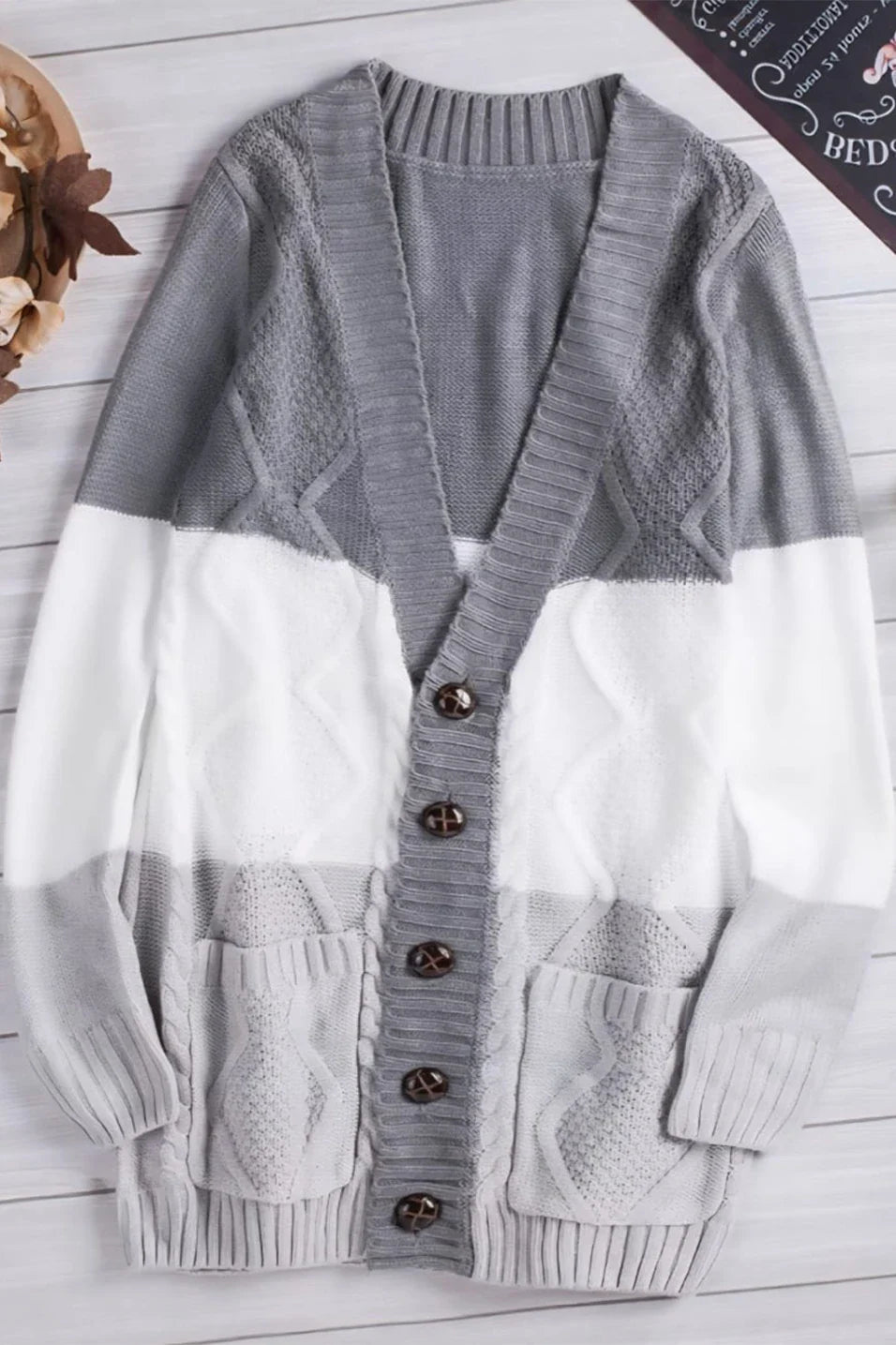 Long Sleeve Sweater Knitted Cardigan 