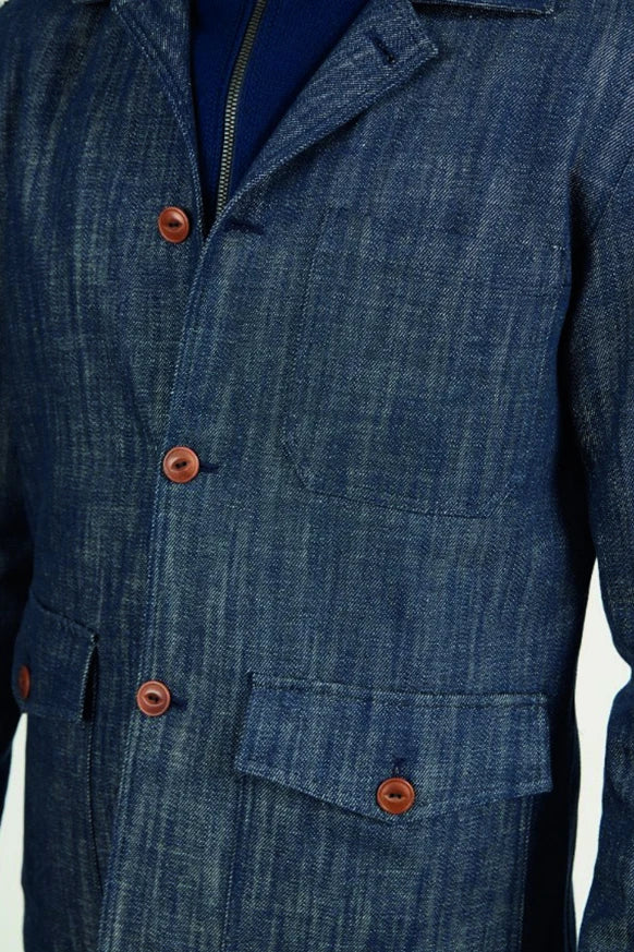 La Martina Cotton Twill Navy Man Jacket