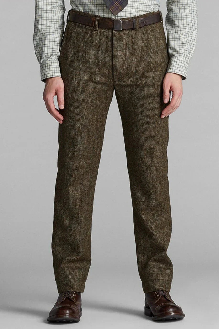 La Martina Green Wool Cotton Pant