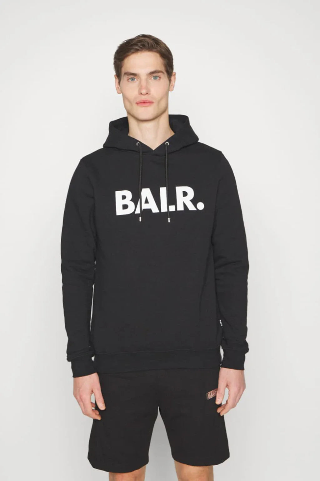 Balr Brand Soft Cotton Straight Classic Black Hoodie
