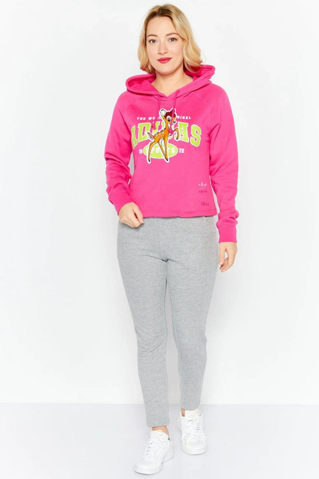 Adidas Originals Disney Bambi Graphic Hoodie In Pink