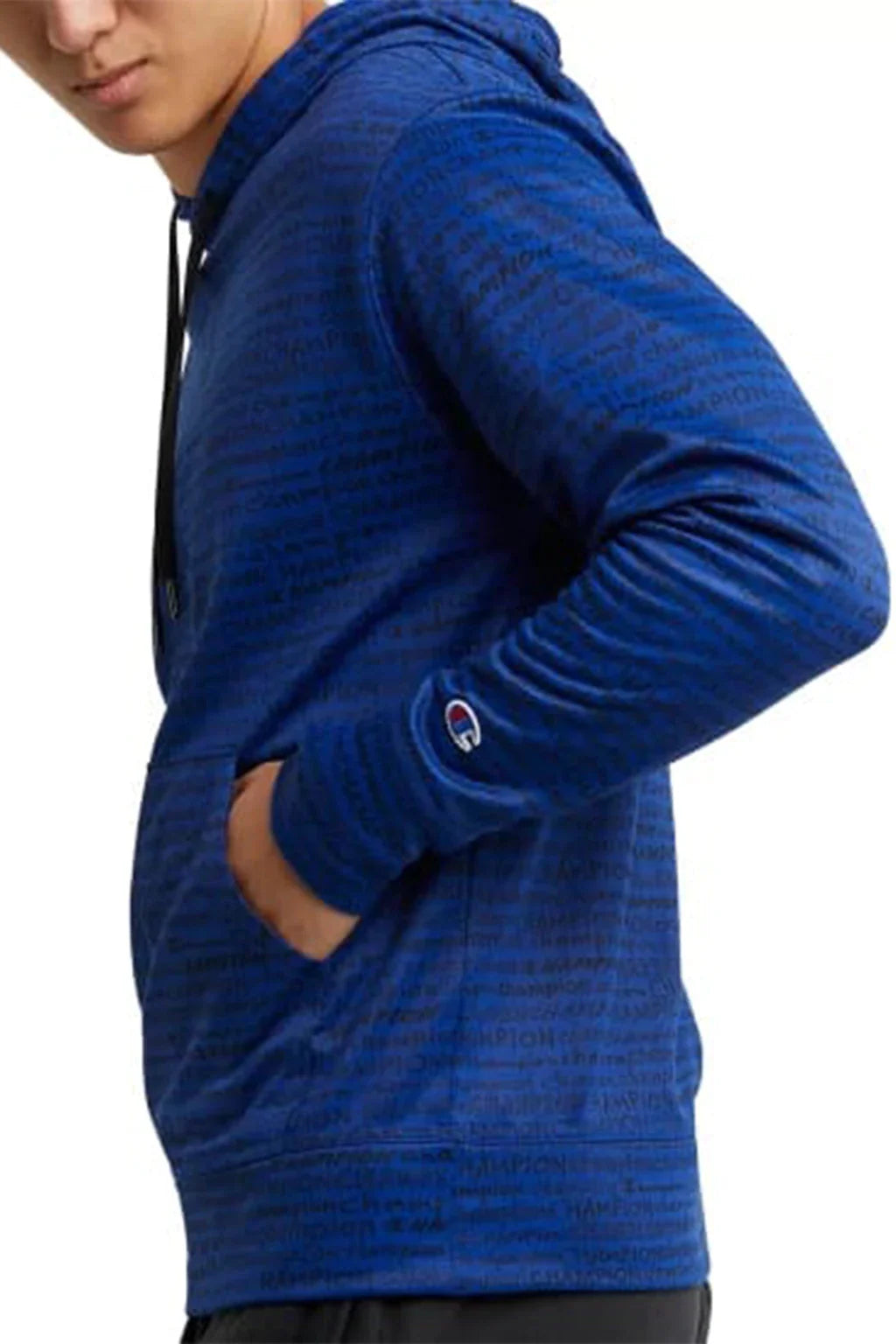 Champion Mens AOP Game Day Long Sleeve Stretch Hoodie 