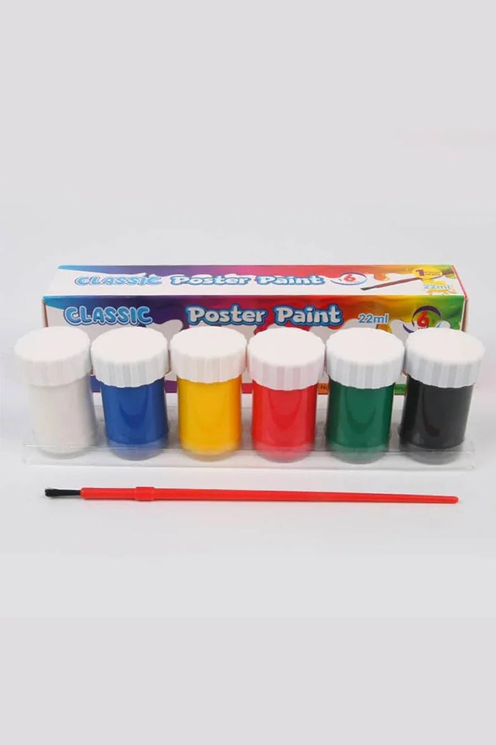 Brille Bee Classic Poster Paint Set 6 Vibrant Colors For Art