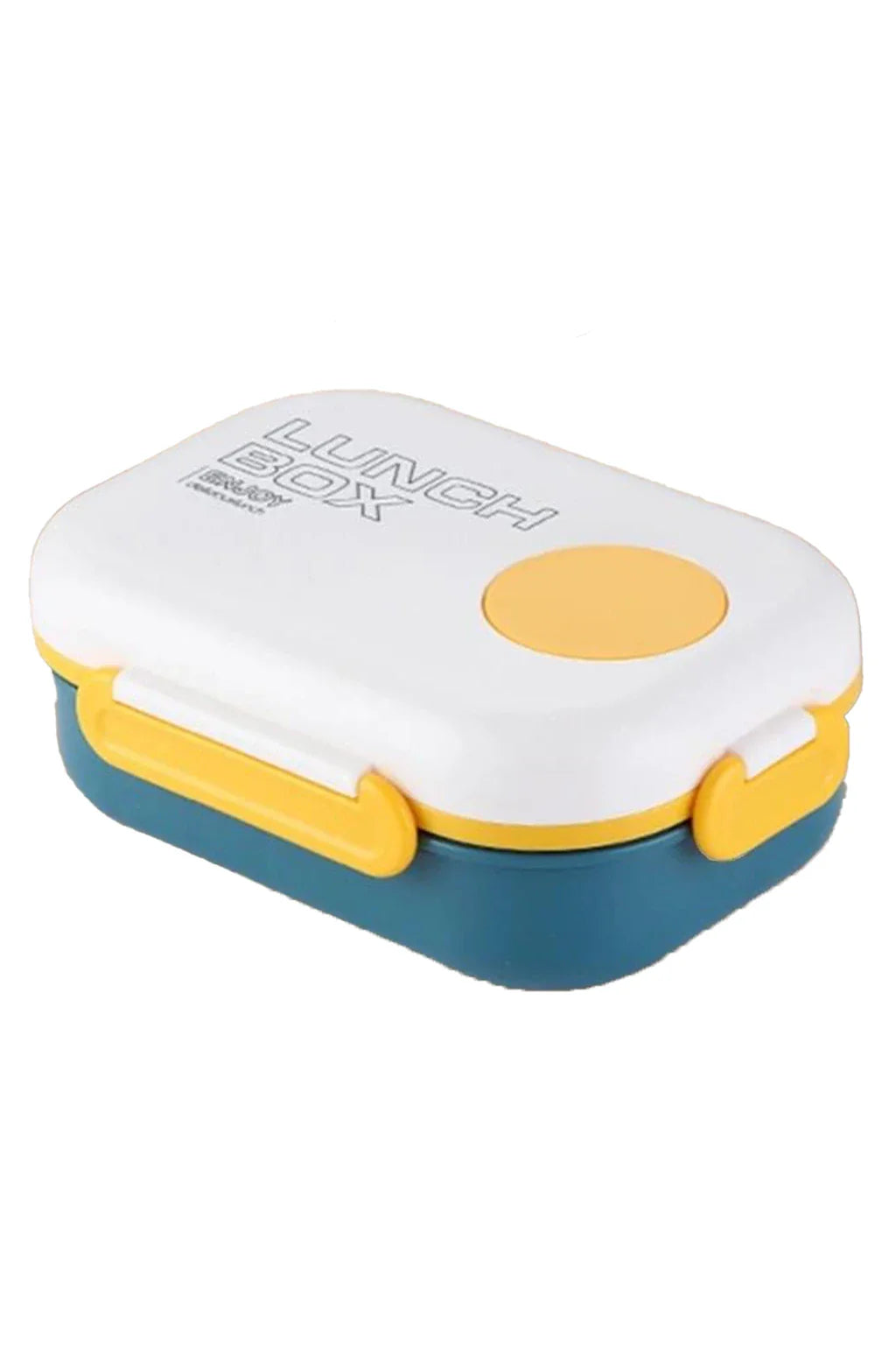 Lunch Box Enjoy Delicious Lunch Yellow And Blue