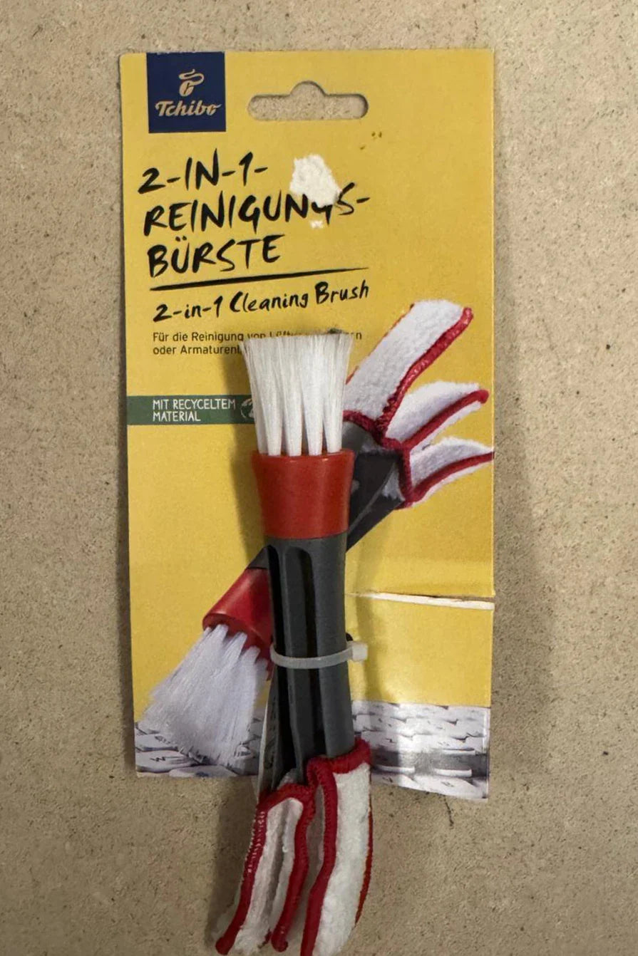 Tchibo 2 In 1 Cleaning Brush designed for car interiors, air vents