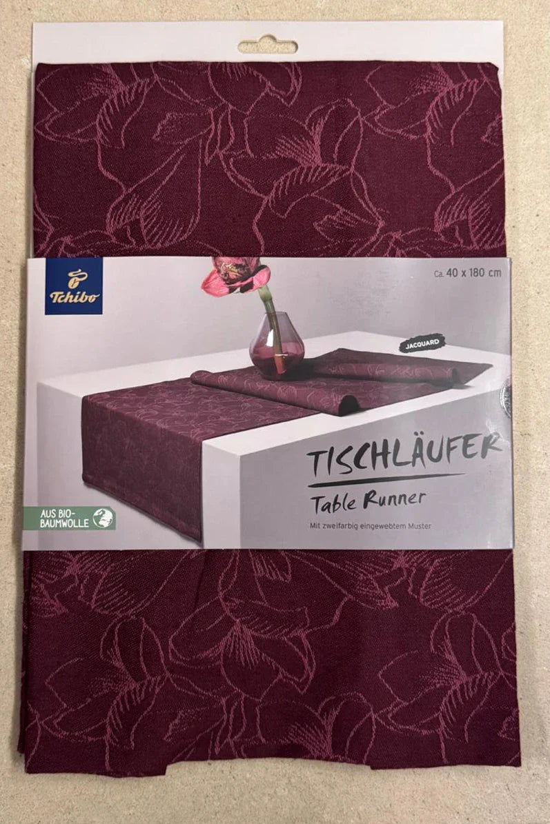 Tchibo Lunarable Burgundy Table Runner