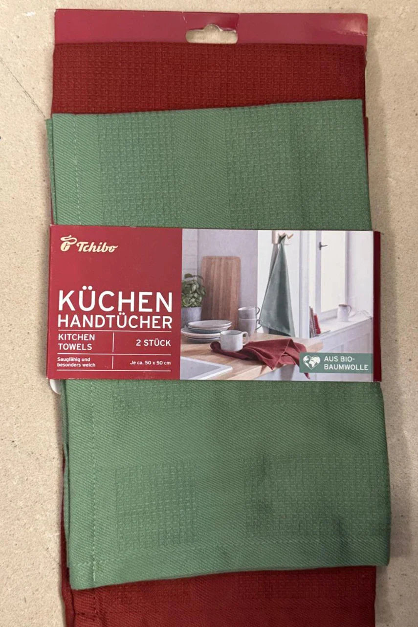 Tchibo Cotton Waffle Weave Kitchen Towels