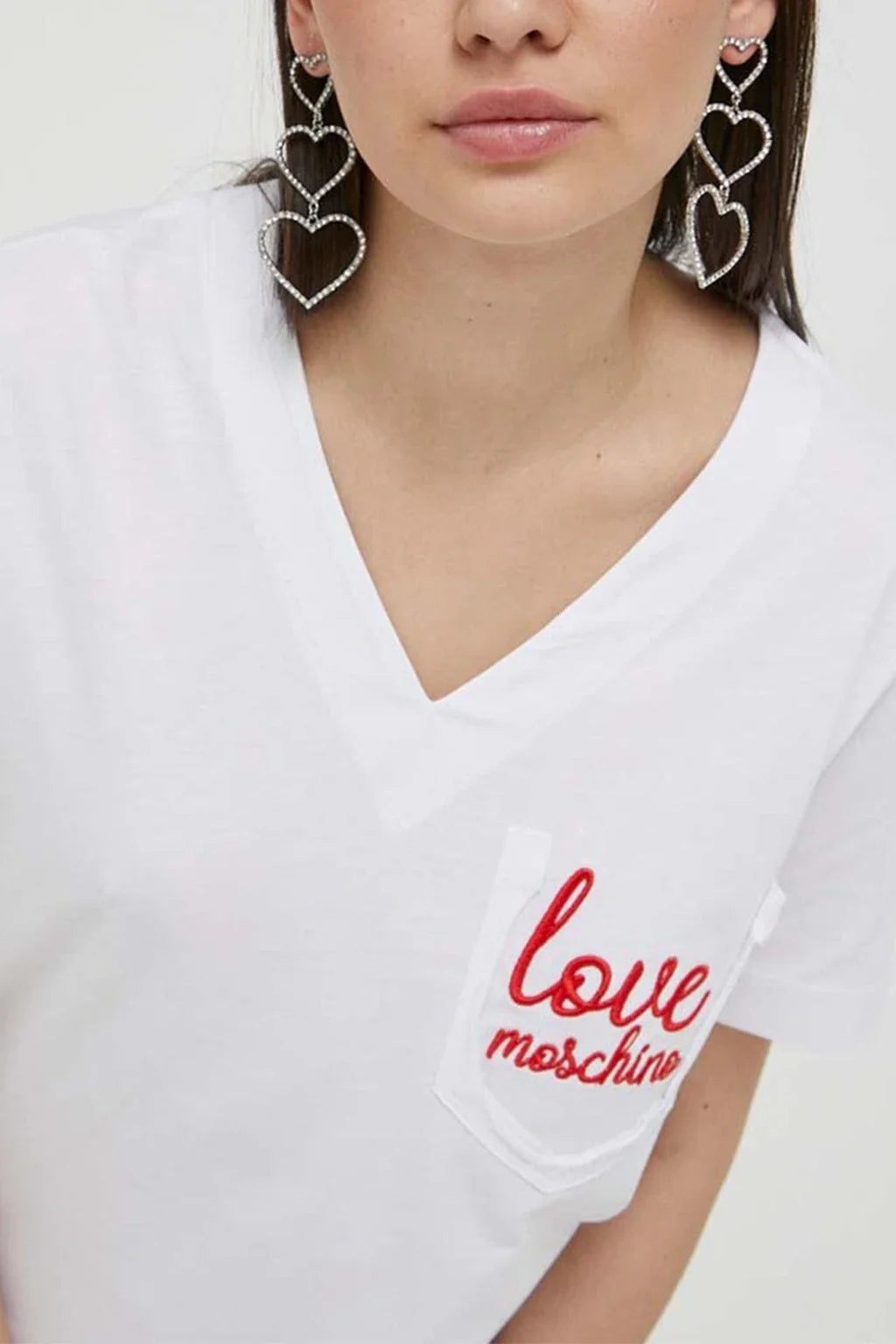 Love Moschino Side Pocket Signature V Neck