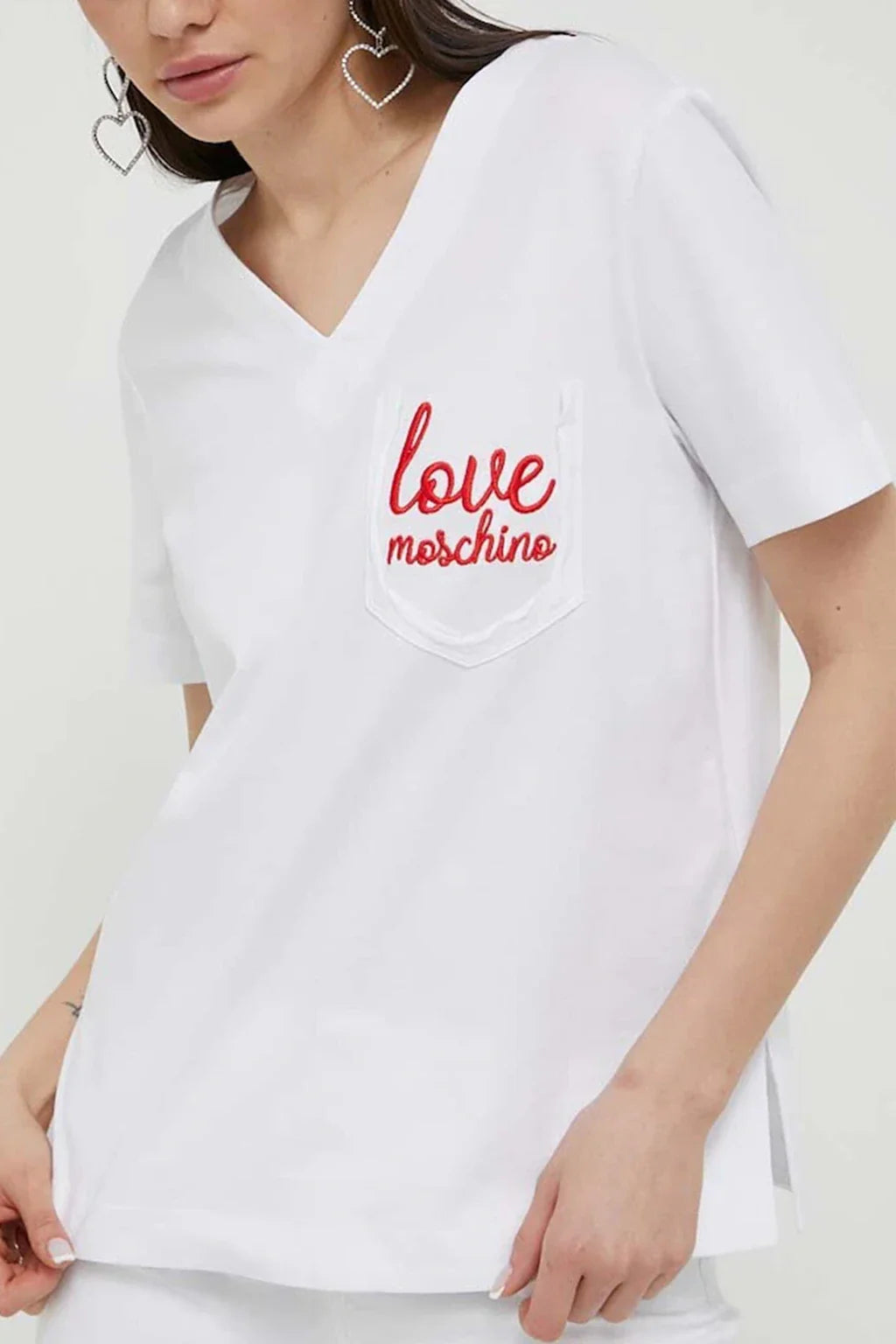 Love Moschino Side Pocket Signature V Neck