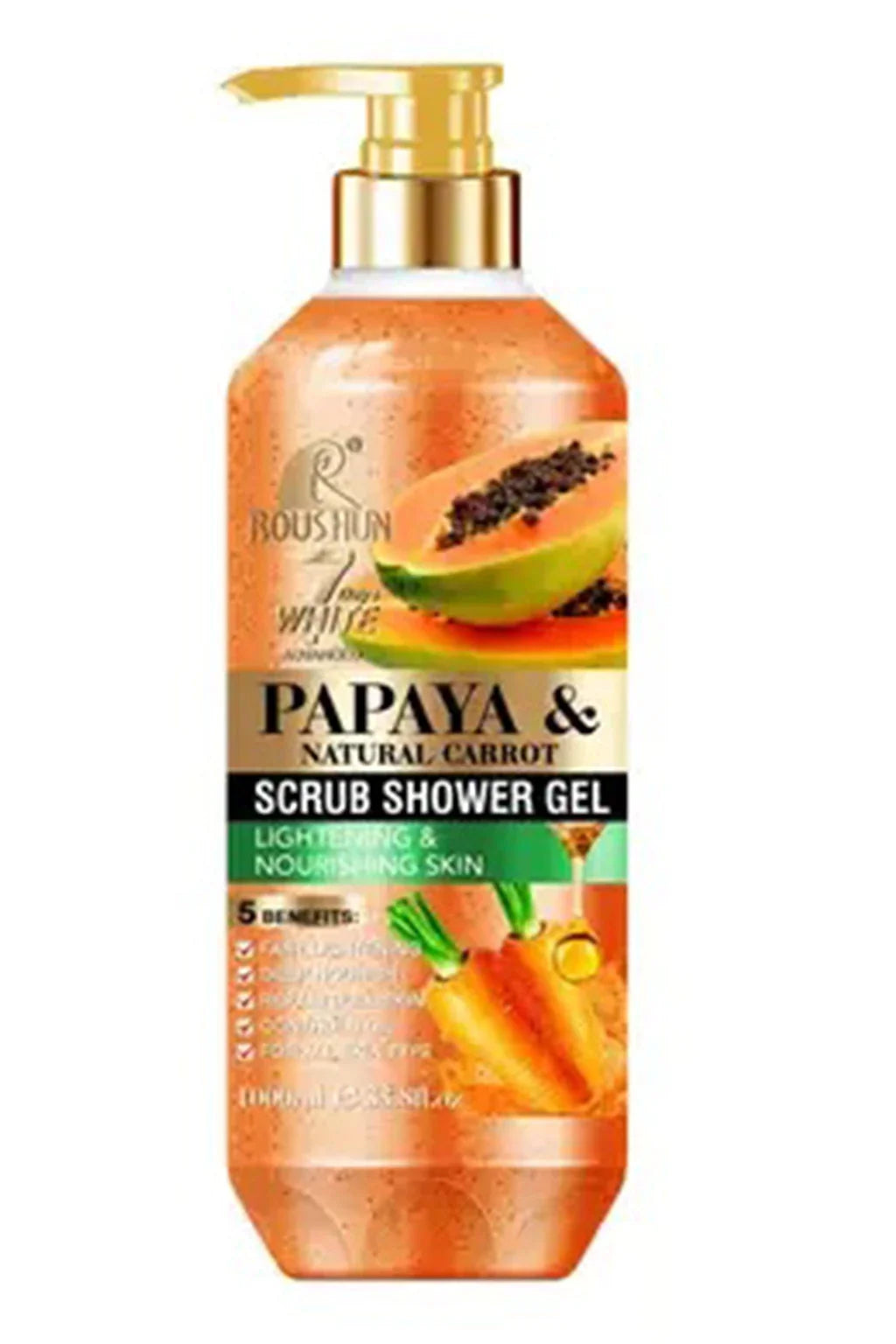 Dr La'fresh Papaya & Natural Carrot Scrub Shower Gel
