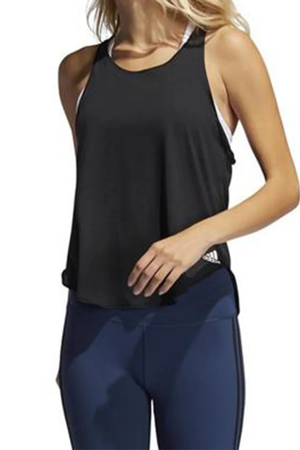 Adidas Training Women Gym Tops Black Sleeveless Yoga Top