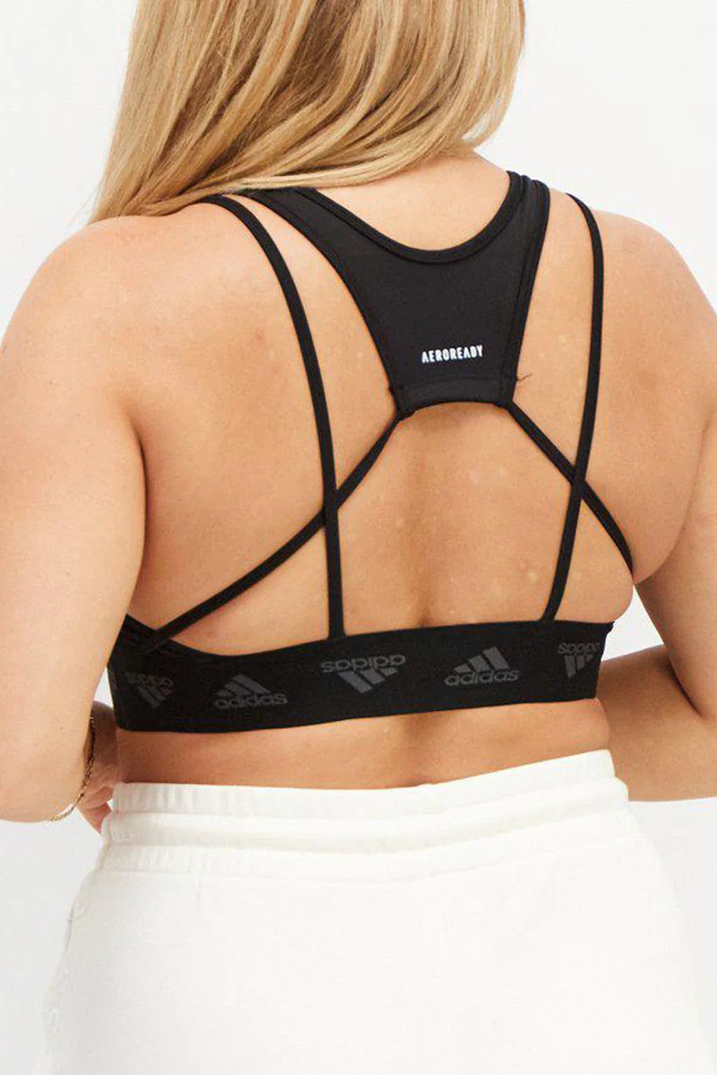 Adidas Performance Powerreact Training Support Black Bra