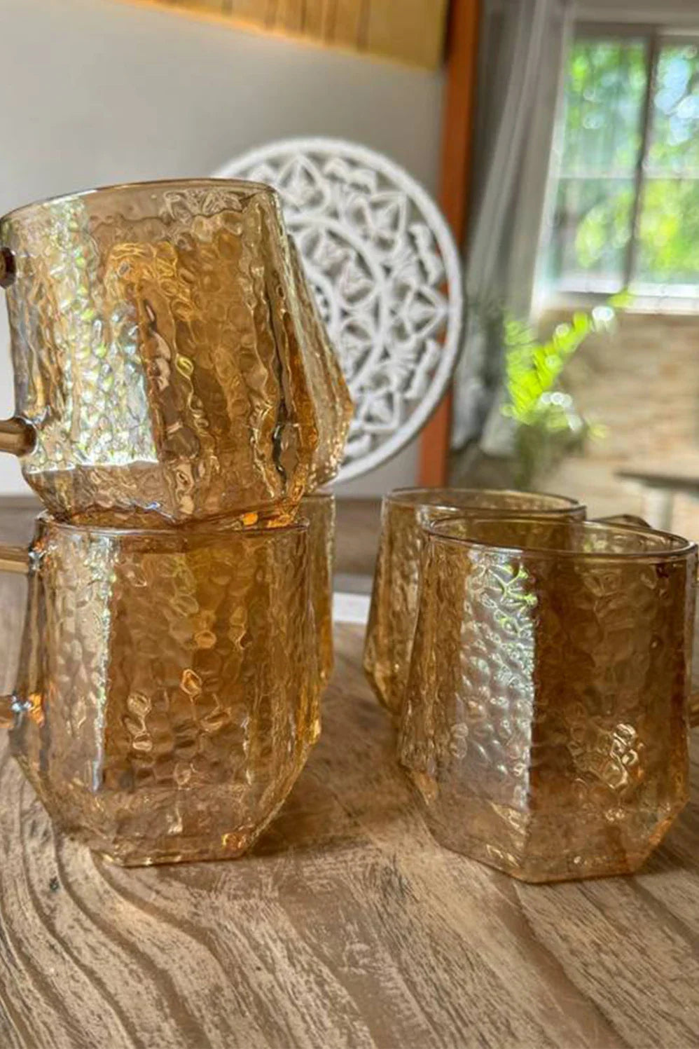 Glass Cups Borosilicone Heat Resistant Coffee Tea
