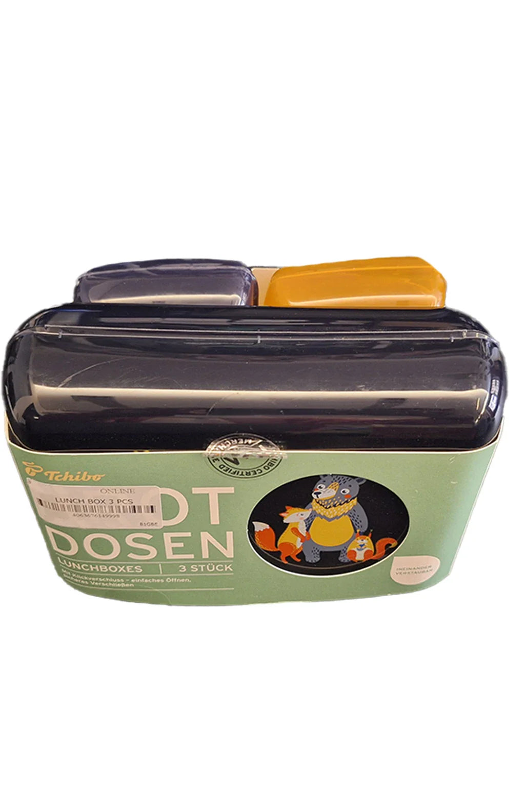Tchibo Lunch Boxes Three Pieces For Storing Food