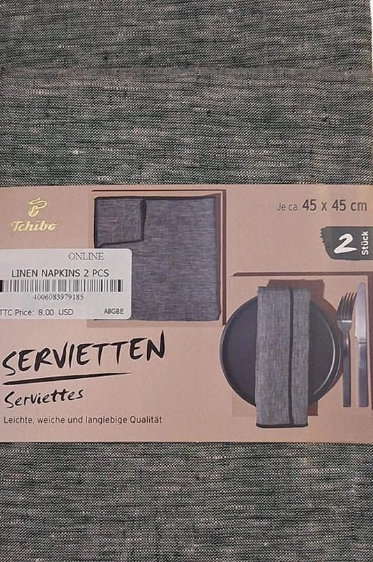 Tchibo Linen Napkin Of Two Pieces 