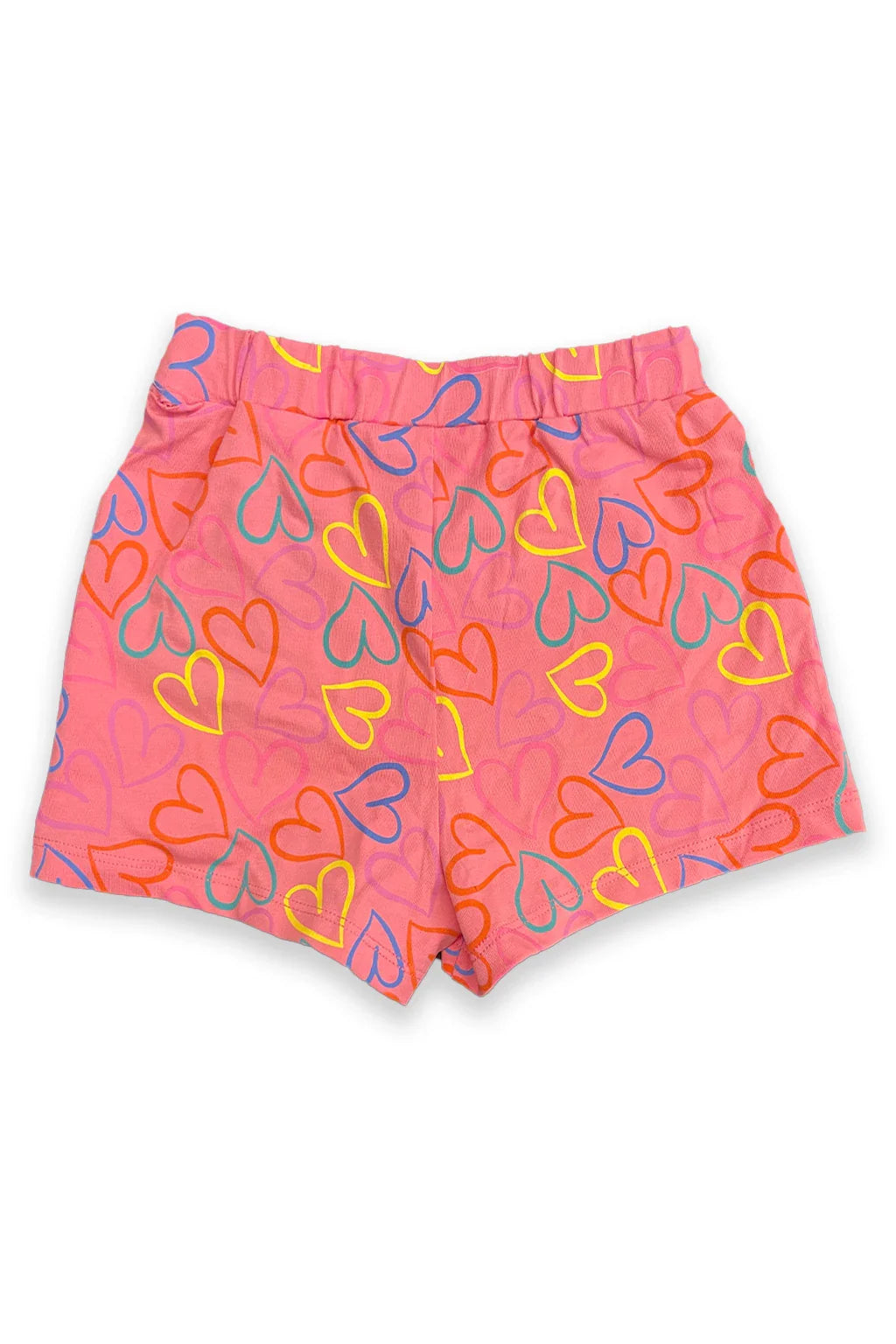 Mayoral Pink & Multicolor Hearts Shorts