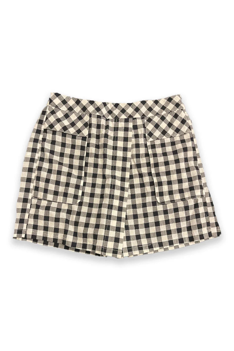 Mayoral White&blue Checked Shorts