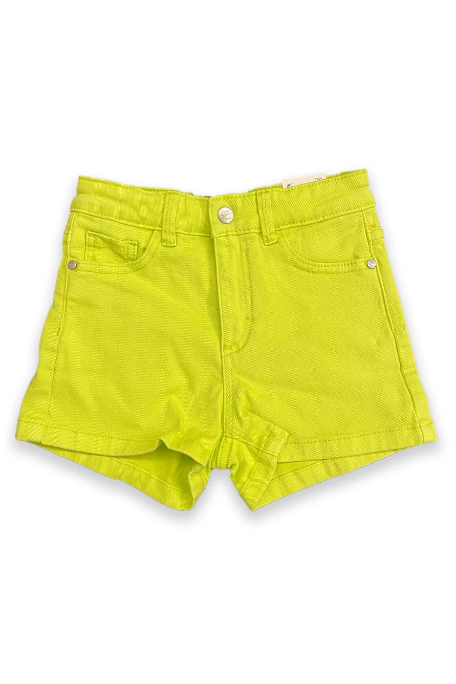 Mayoral Twill Neon Denim Shorts