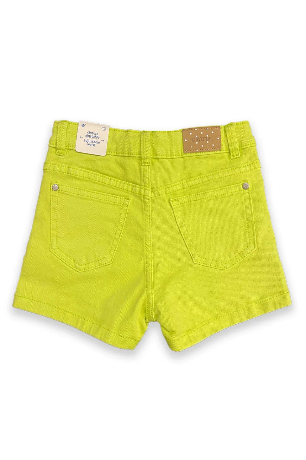 Mayoral Twill Neon Denim Shorts