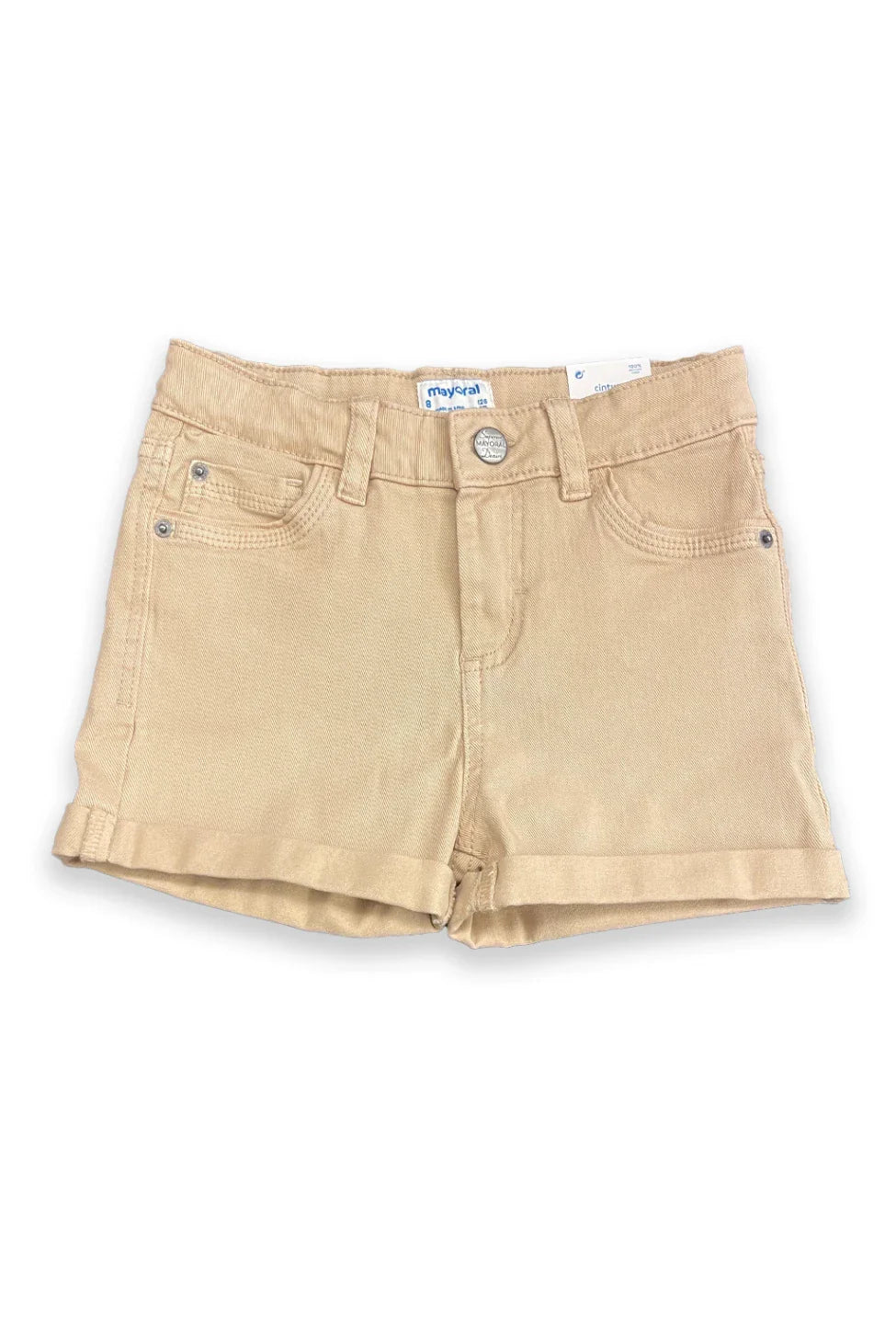 Mayoral Twill Neon Denim Shorts