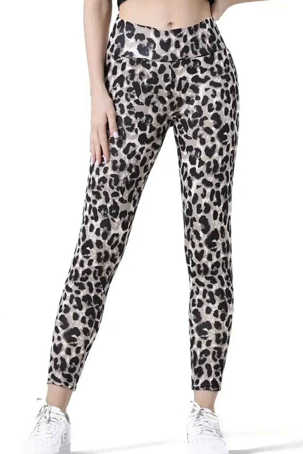 Queenieke Animal Print Leggings with Elasticated Waistband
