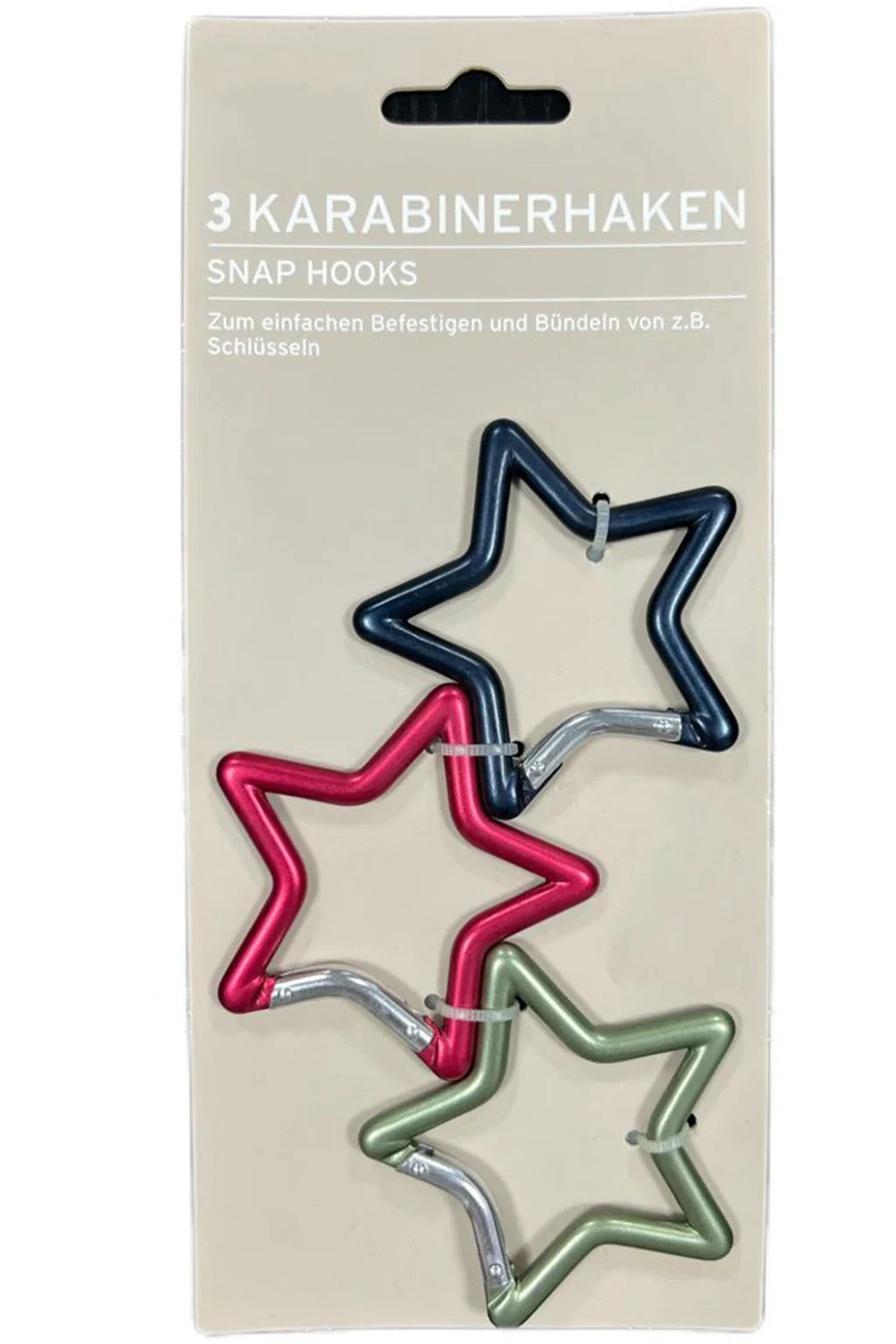 Tchibo Star Carabiners Snap Hooks 3 Pieces