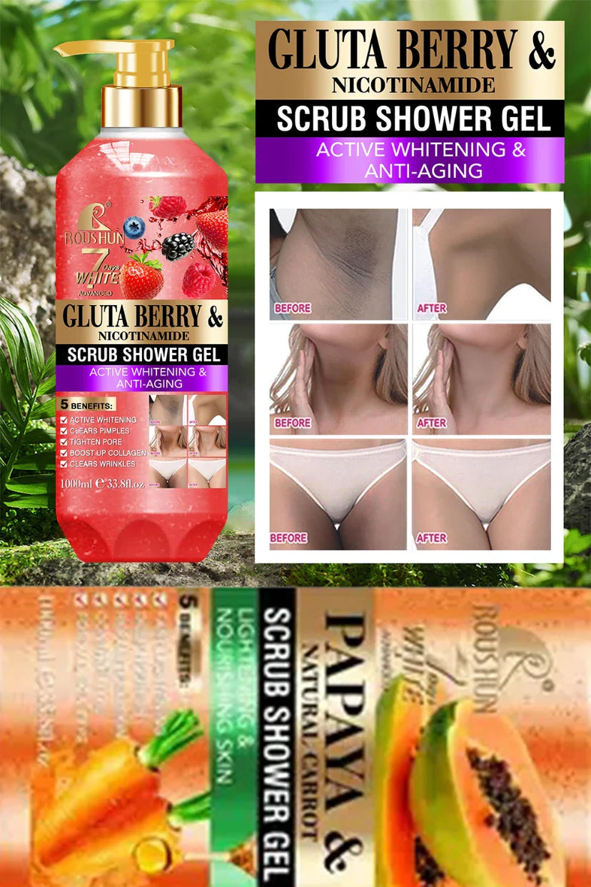Dr La'fresh Gluta Berry & Nicotinamide Scrub Shower Gel
