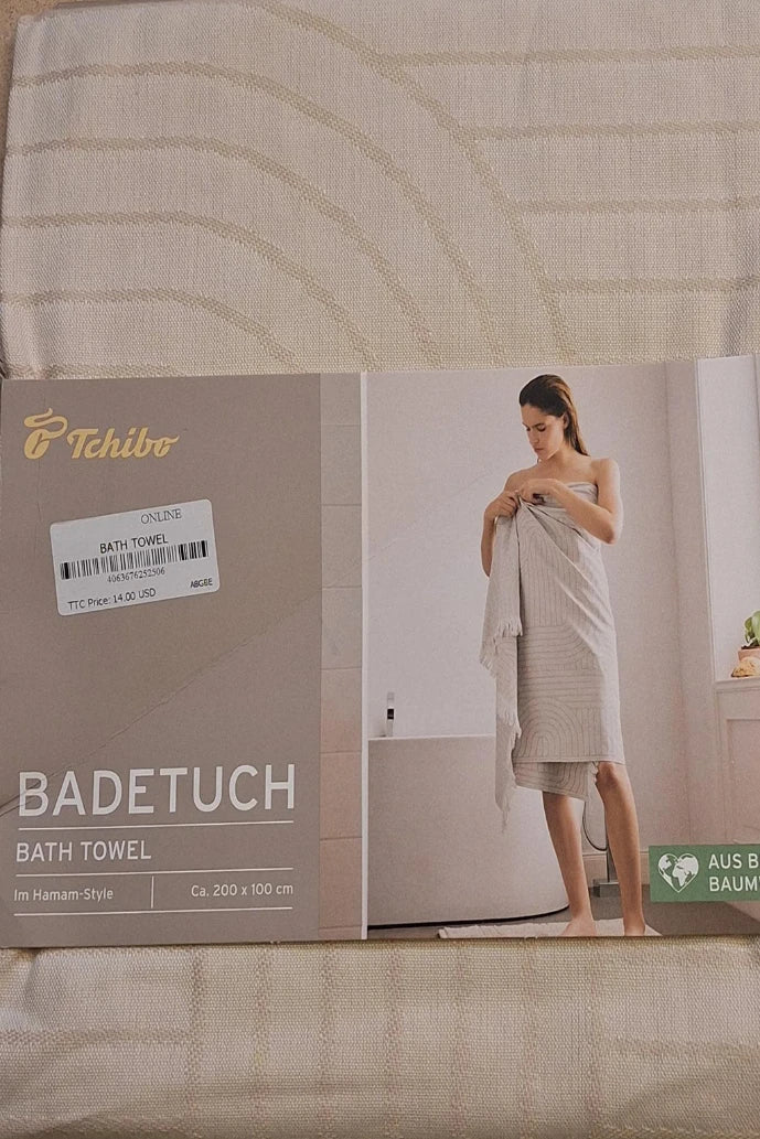 Tchibo Clay Cove Bath Towel Lounge Mat