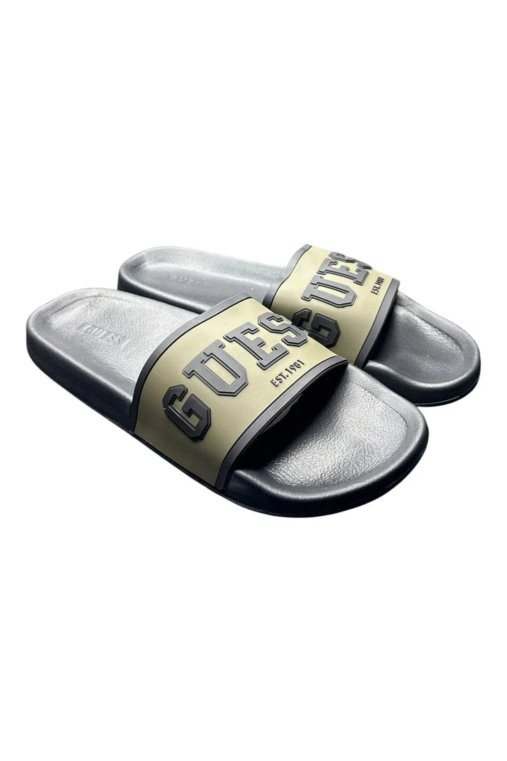 Guess Me Factory Mens Logo Slides Slipper