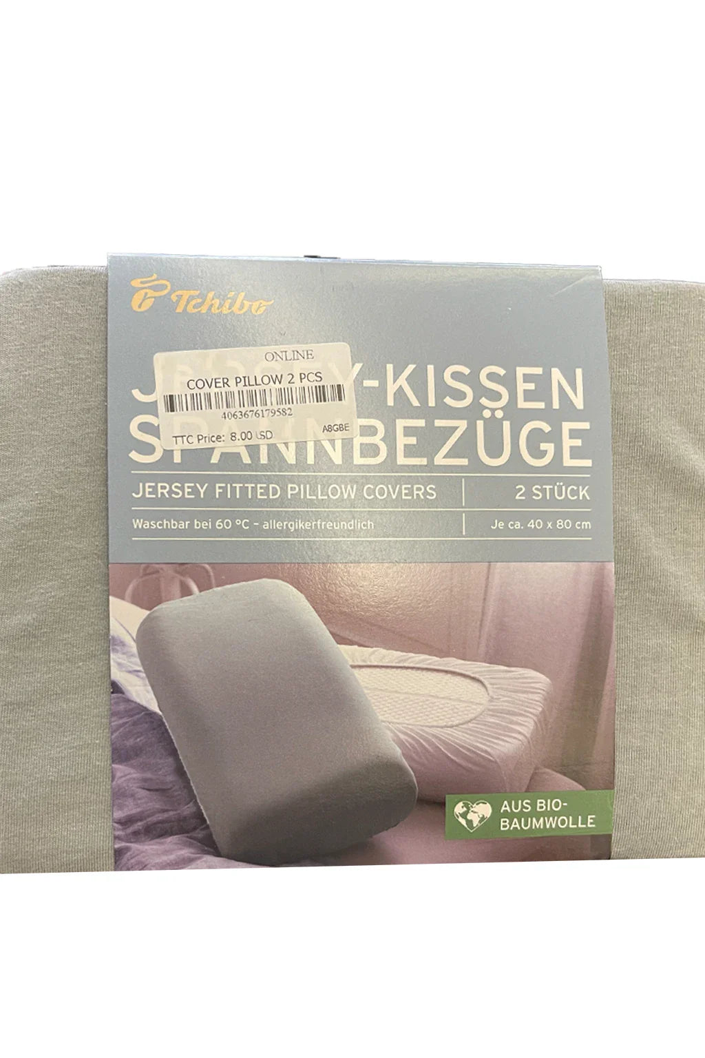 Tchibo Jersey Fitted Pillow Covers