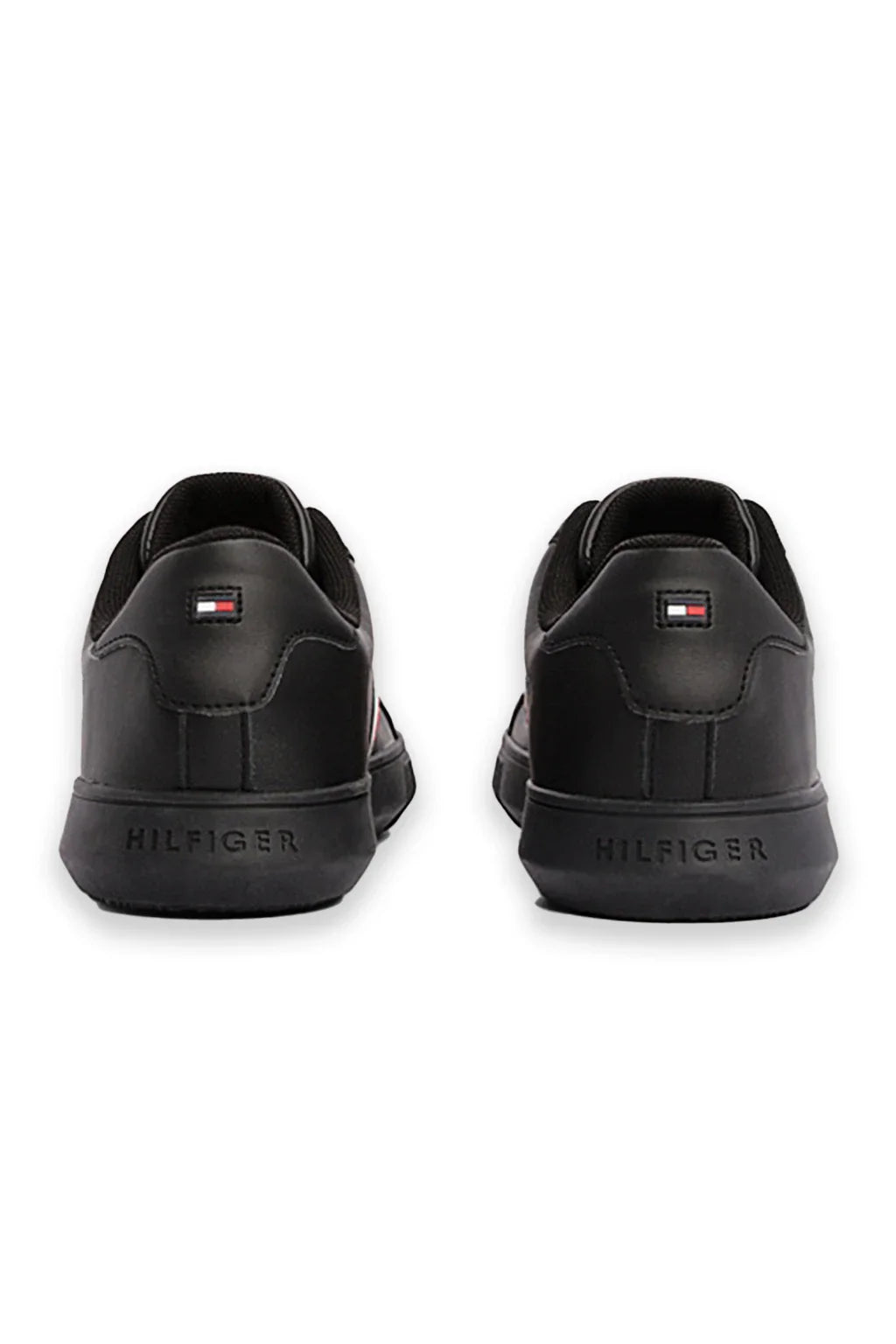 Tommy Hilfiger Triple Black Essential Leather Cupsole