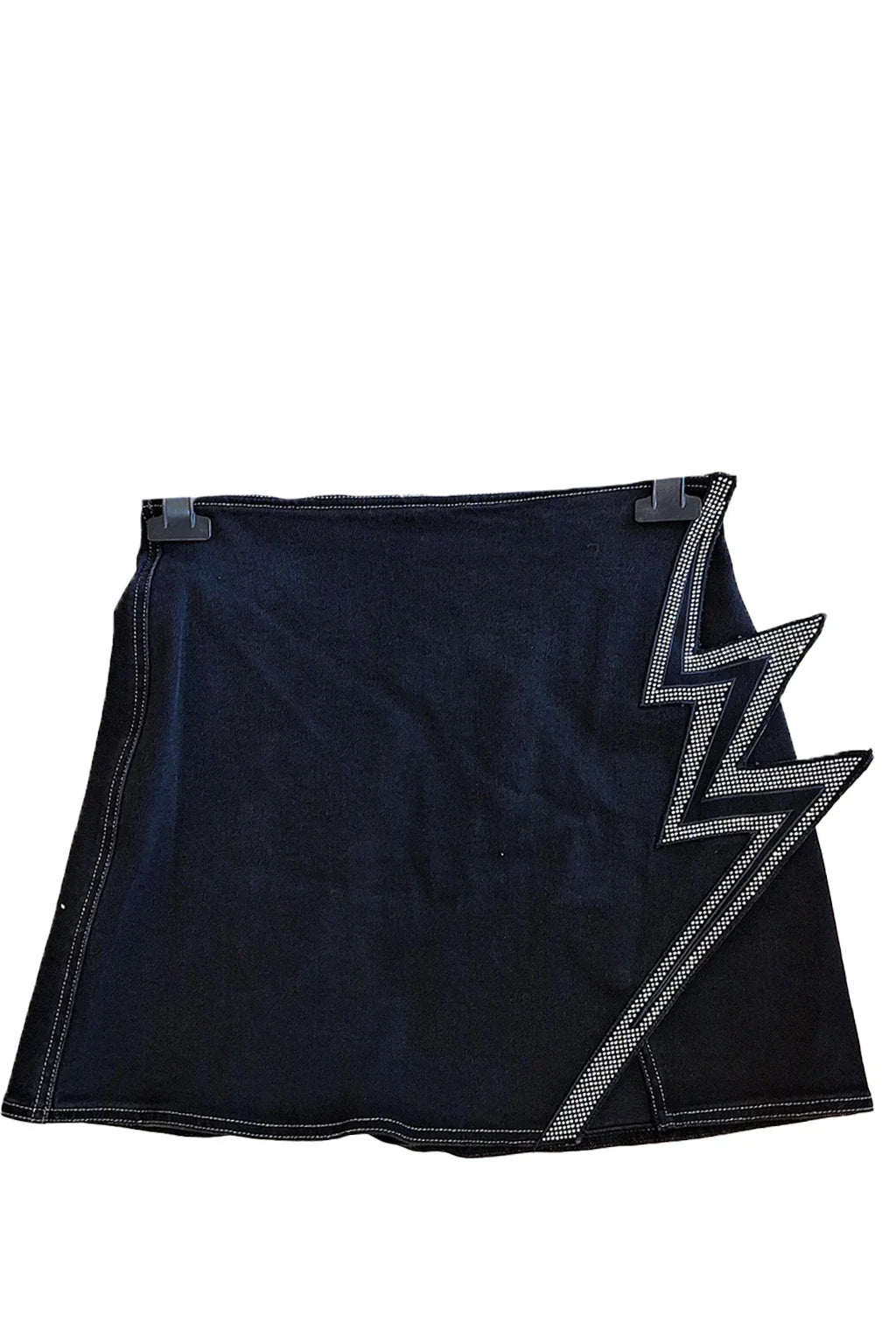 Pinko Denim Flash Diamond Logo Skirt