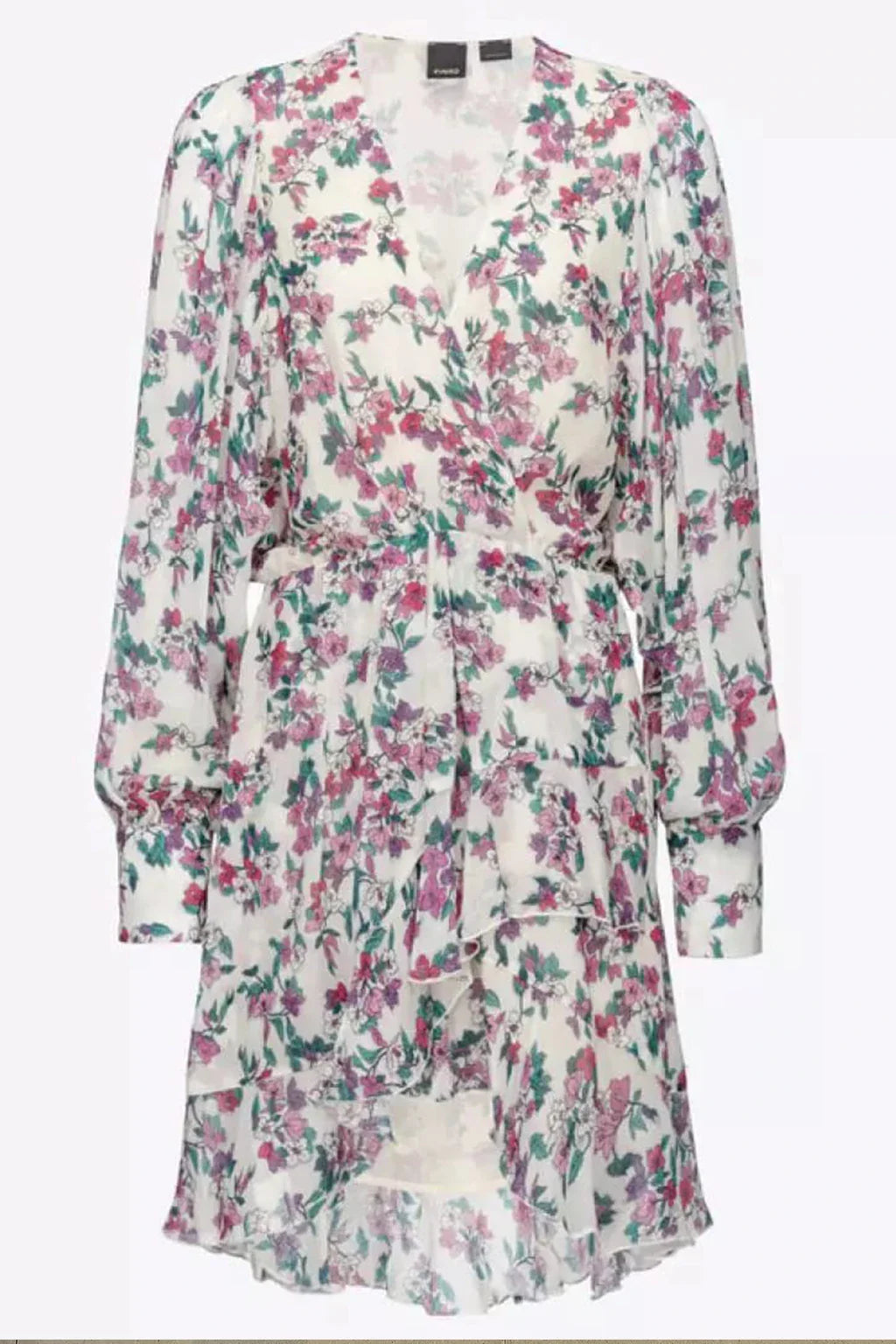 Pinko Floral Long Sleeve Long Dress