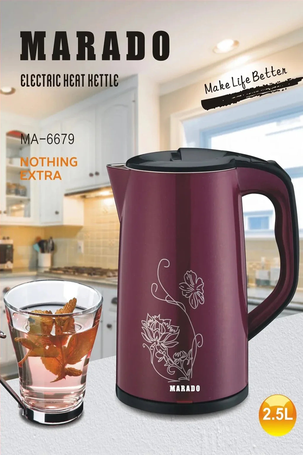 Marado Electric Heat Kettle 2.5L