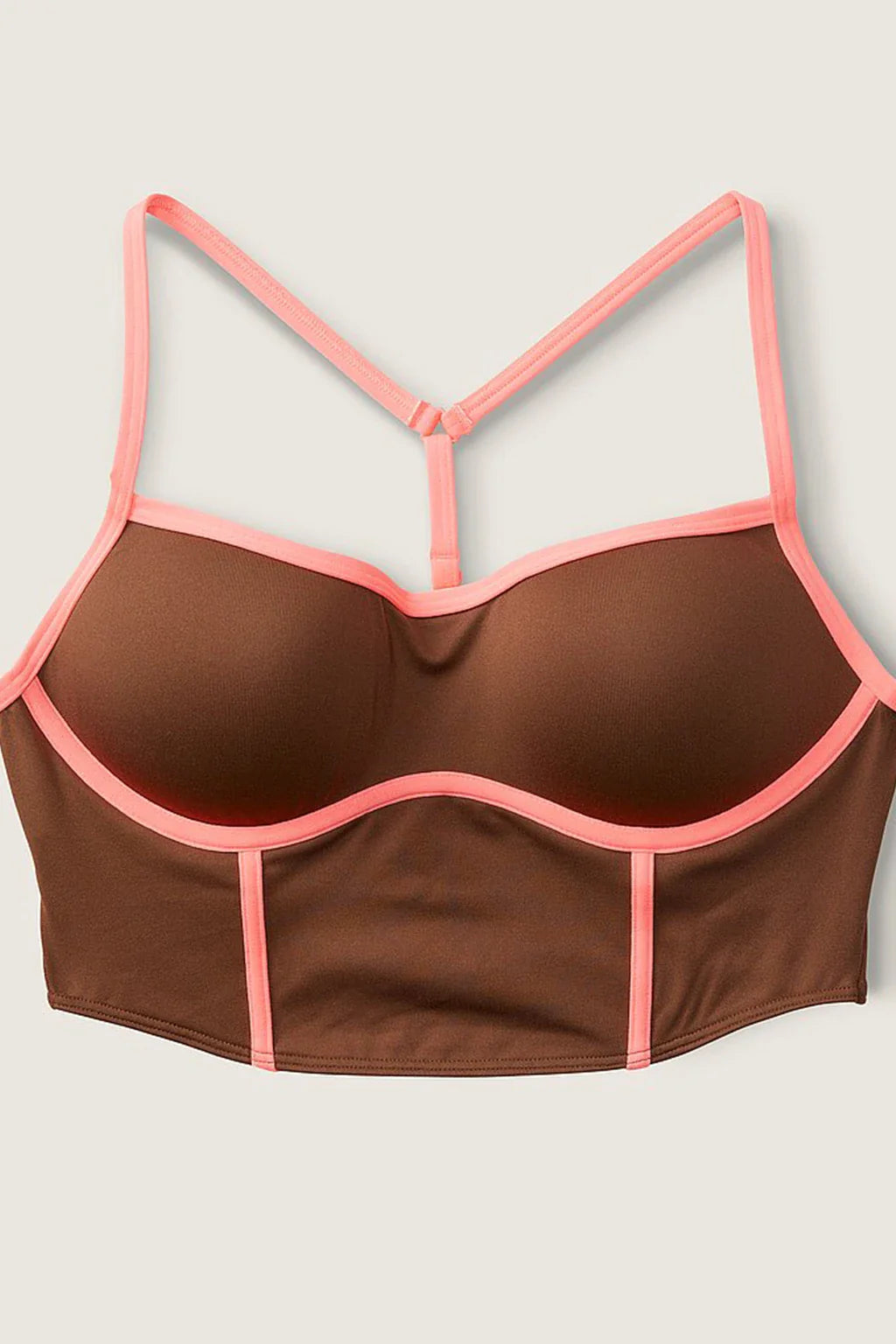 Victoria Secret Seamless Lightly Lined Brown Sports Bra