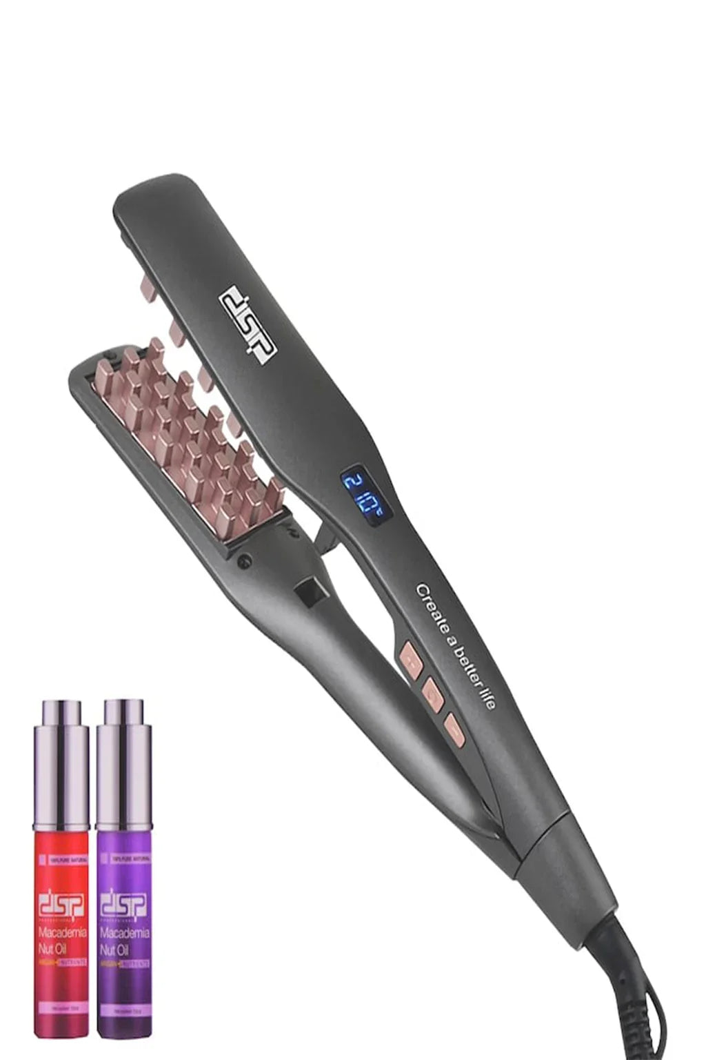 DSP 2in1 Hair Fluffer And Straightner