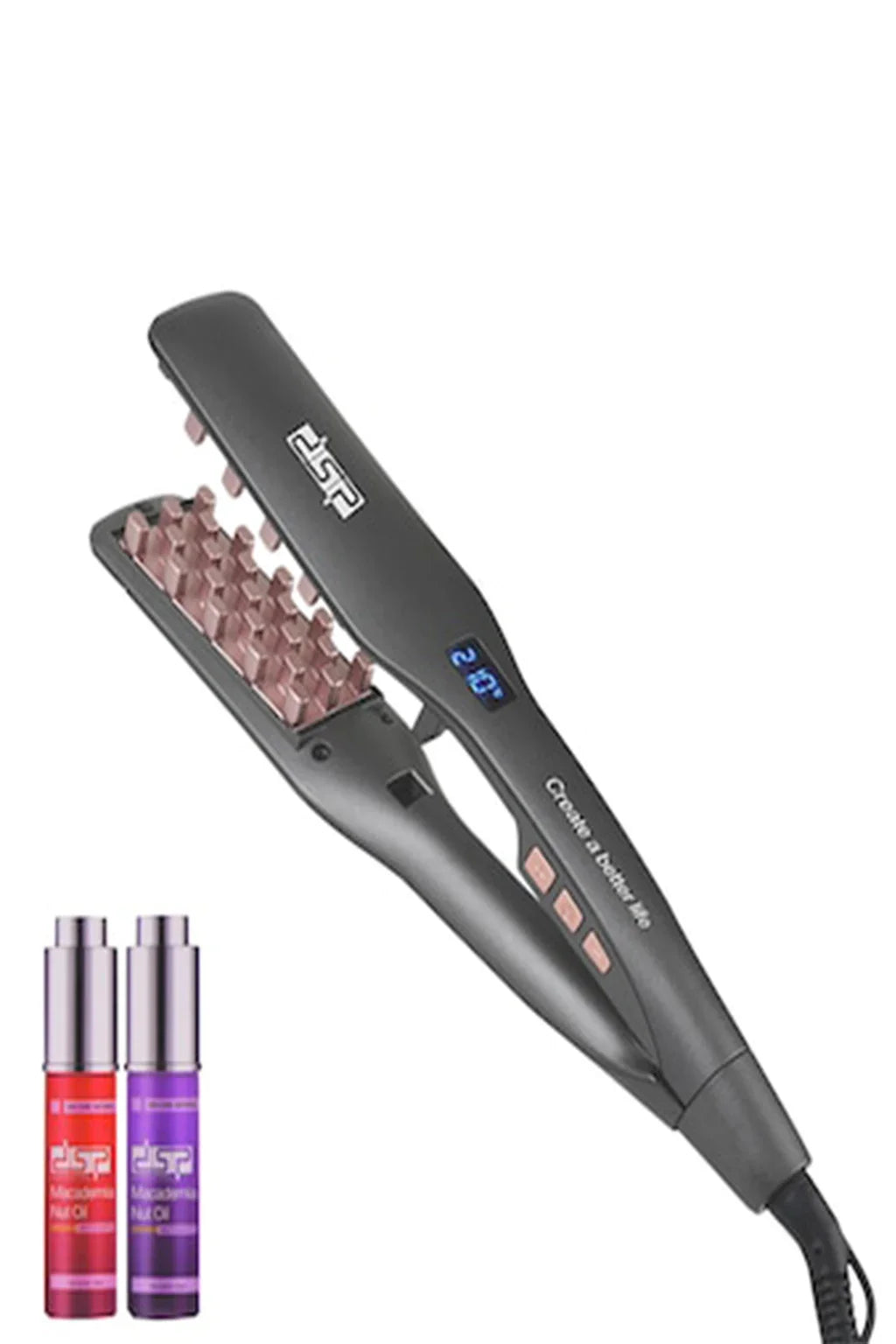DSP 2in1 Hair Fluffer And Straightner